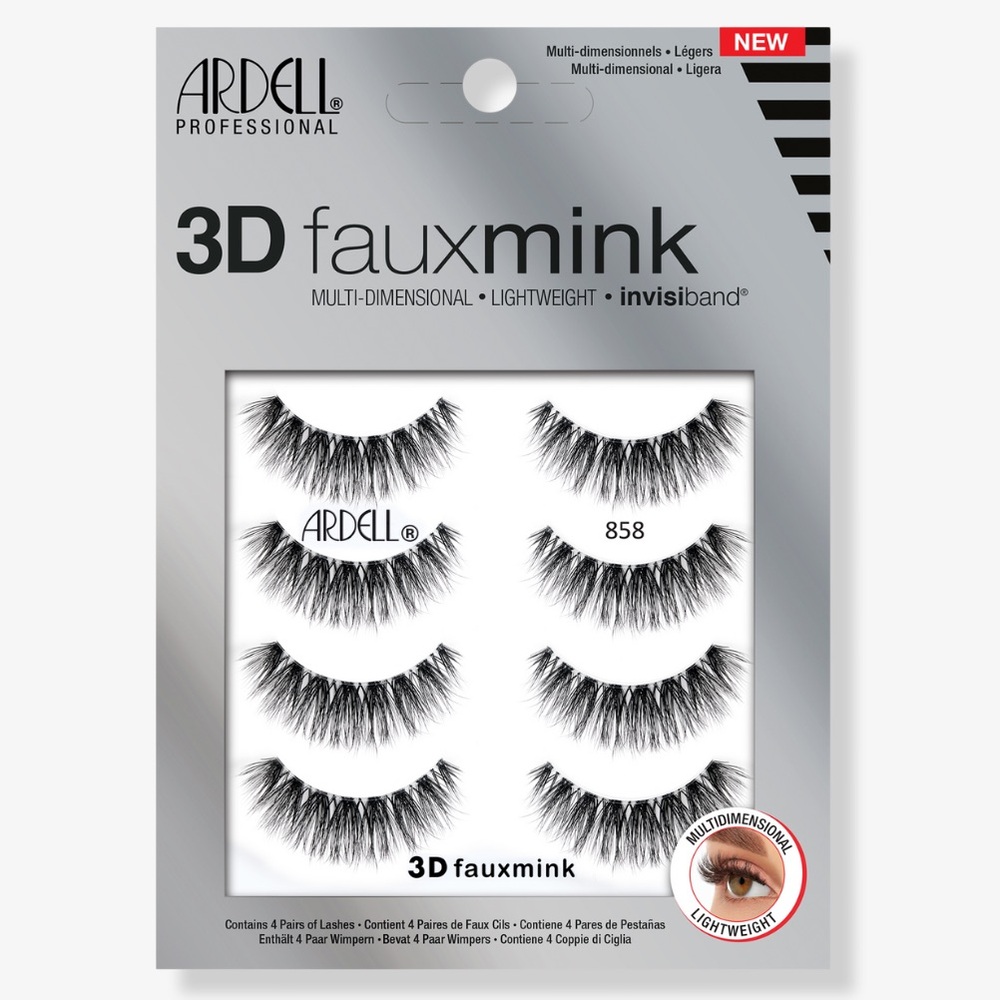 Ardell 3D Faux Mink Lashes 858 4 Pack